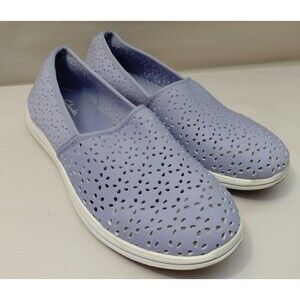 Clarks Cloudsteppers Breeze Emily Loafer Shoe Sz 8.5 W Lavender Women